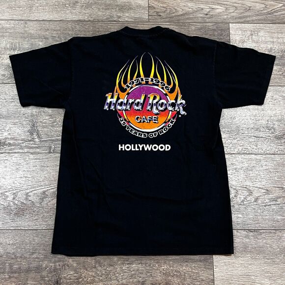 Vintage 1996 Hard Rock Cafe Hollywood Single Stitch T-Shirt Made in USA - Large - Picture 6 of 7